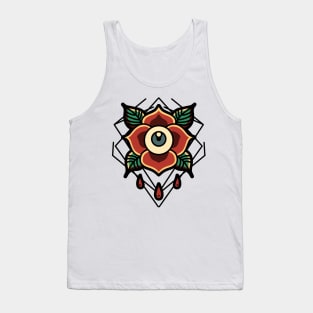 eye rose tattoo Tank Top